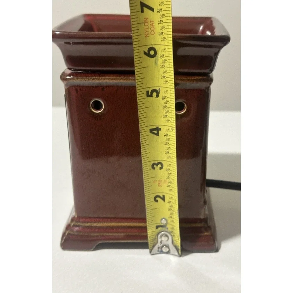 Scentsy Gallery Collection Classic‎ Brick Red Warmer Light Wax Warmer Retired